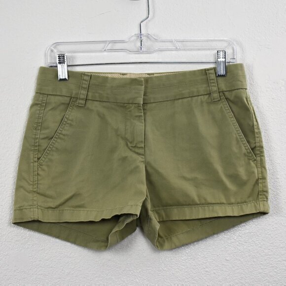 J.Crew Broken-in Chino Shorts Size 0 Color Khaki Great Condition has some flaw - Picture 2 of 6